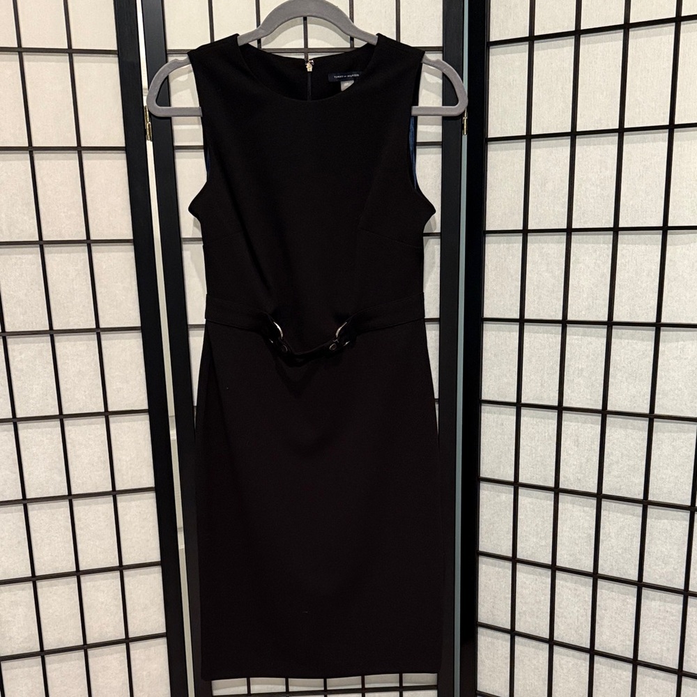 Tommy Hilfiger Little Black Dress Classic, Sleeveless, Sheath Work, Cocktail